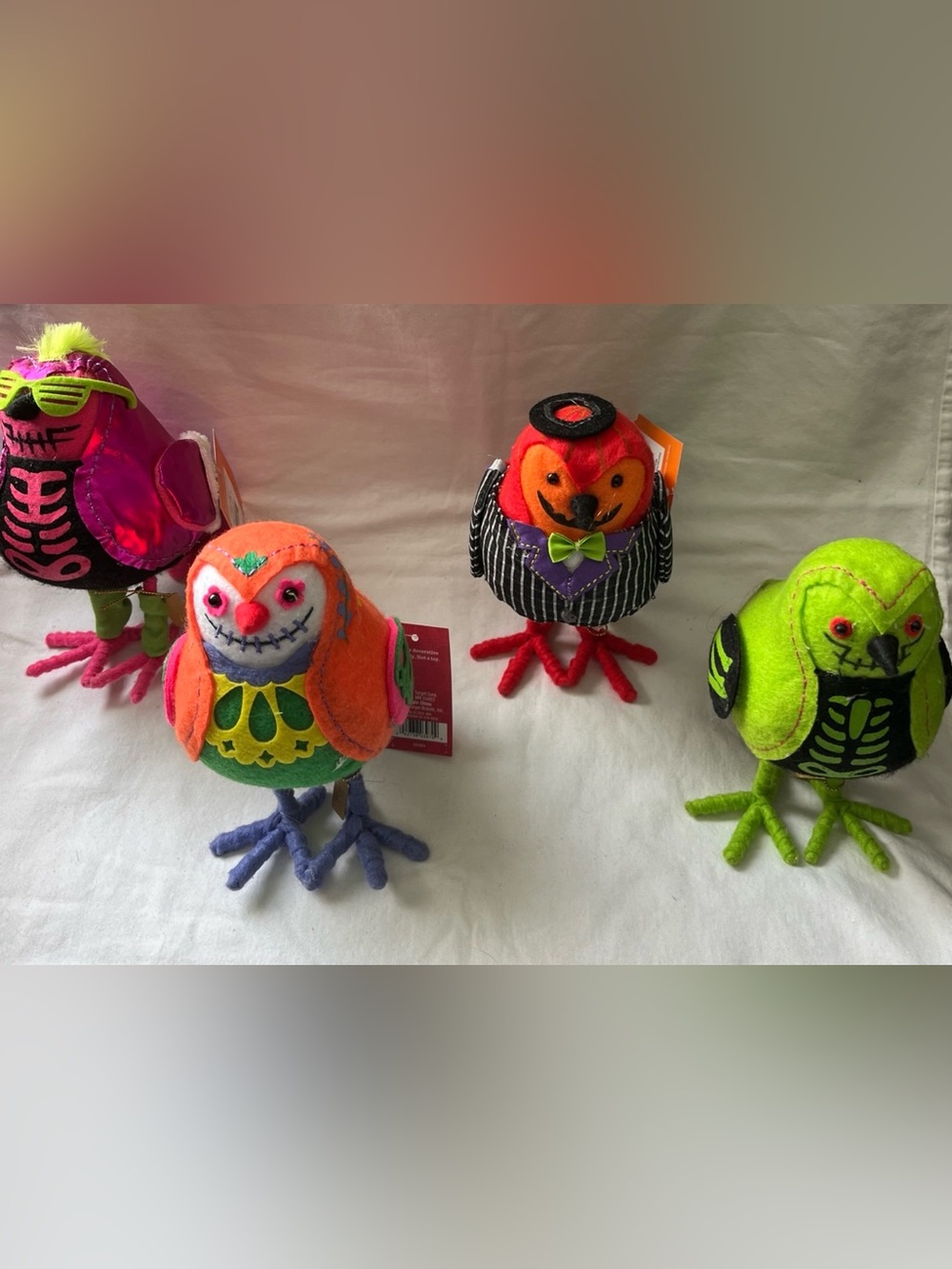 (4) NWT Hyde and Eek 2024 Feathery Friends Indoor Halloween Decorative - Picture 3 of 11